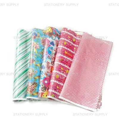 กระดาษห่อของขวัญ ผิวมัน ห่อละ 10 ใบ