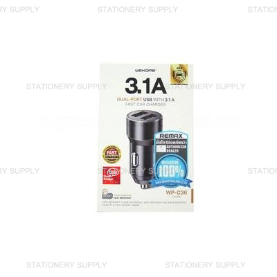 ที่ชาร์จในรถ Car Charger WP-C36 3.1A สีดำ