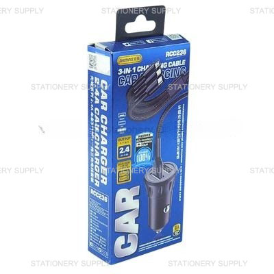 ที่ชาร์จในรถ รีแม็กซ์ 2.4A No. RCC-236 สีดำ