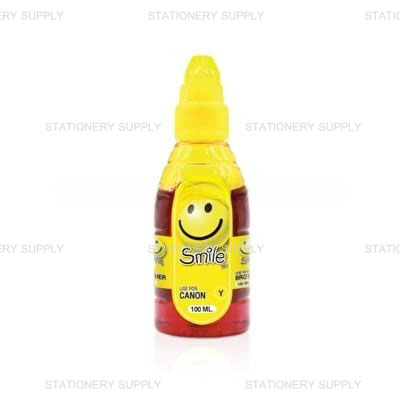 Smile น้ำหมึกเติมสำหรับ แคนนอน สีเหลือง 100 ml