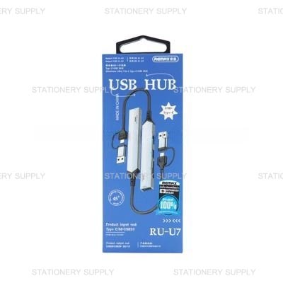 Remax  USB HUB รุ่น RU-U7 5-in-1 Type-C+USB
