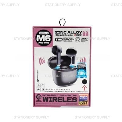 Remax หูฟังบลูทูธ  Alloy Buds M6 สีดำ