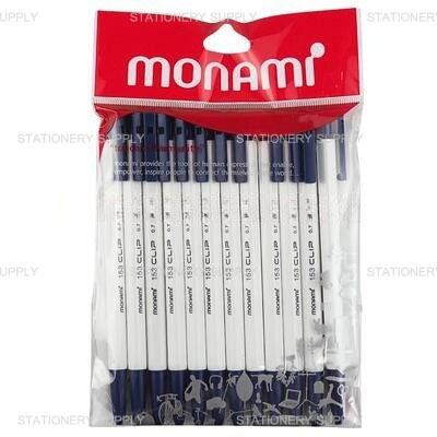 ปากกาลูกลื่นโมนามิ รุ่น 153 คลิป (0.7) สีน้ำเงิน