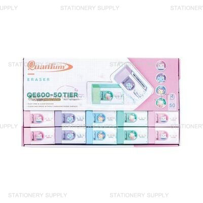 QuanTum ยางลบดินสอ QE-600-50 TIER สีพาสเทล