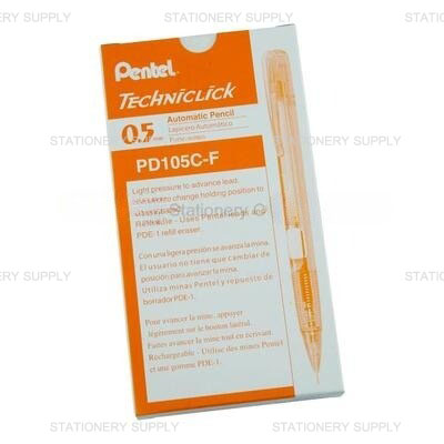 ดินสอกดข้าง เพนเทล NO.PD105C-F ด้ามสีส้ม