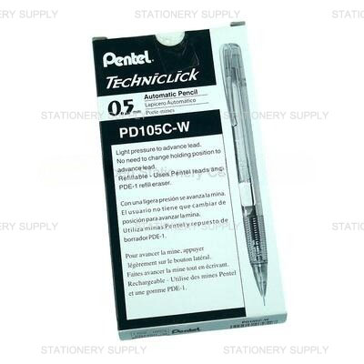 ดินสอกดข้าง เพนเทล NO.PD105C-W ด้ามสีขาว