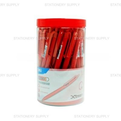Deli ปากกาลูกลื่น DL-Q03337-RD 0.7 สีแดง แบบกด(แพ็ค50ด้าม)