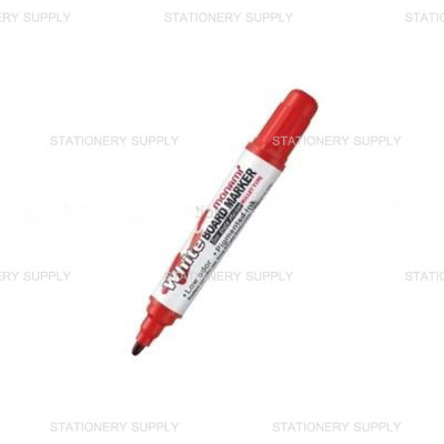 (F_MO) Monami ปากกาไวท์บอร์ด หัวกลม สีแดง BM-500S (แพ็ค12ด้าม)