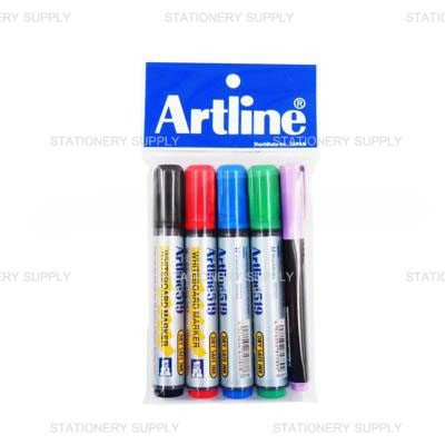 Artline ปากกาไวท์บอร์ด No.519 ชุด 4 สี ฟรีเน้นข้อความ