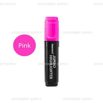 Monami ปากกาเน้นข้อความ จัมโบ้ สีชมพู (แพ็ค12ด้าม)