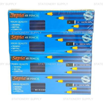 Sepia ดินสอแรเงา 4B No.2004  (แพ็ค144แท่ง)