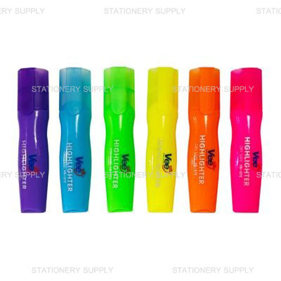 VEE ปากกาเน้นข้อความ คละ 6 สี  VB-372 (แพ็ค12ด้าม)