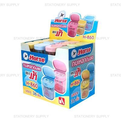 (B_NM) Horse กบเหลาดินสอ H-860 (แพ็ค36ตัว)