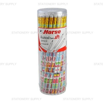 (B_NM) Horse ดินสอดำ HB ลายธงชาติ (แพ็ค50แท่ง)