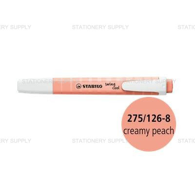 Stabilo Swing Cool ปากกาเน้นข้อความ Pastel สีพีช No.275/126 (แพ็ค10ด้าม)