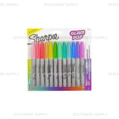 Sharpie ปากกาเคมี 2198780 แกลมป็อบ 12 สี (แพ็ค12ด้าม)