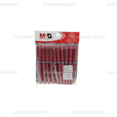M&G ปากกาเจล AGP-13604 สีแดง 1.0 มม. (แพ็ค10ด้าม)