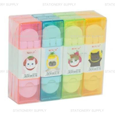 KTS ยางลบตลับ 2 หัว No.6037 (แพ็ค12ชิ้น)