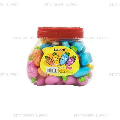 KTS กบเหลาดินสอ 1 รู K-3809 แครอท (แพ็ค56อัน)