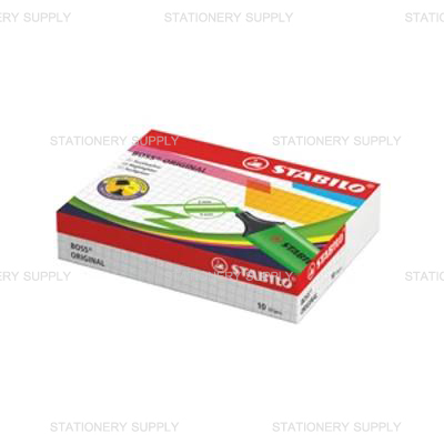 (Fair_SB) Stabilo Boss Original ปากกาเน้นข้อความ สีไลแลค No.70/58 (แพ็ค10ด้าม)