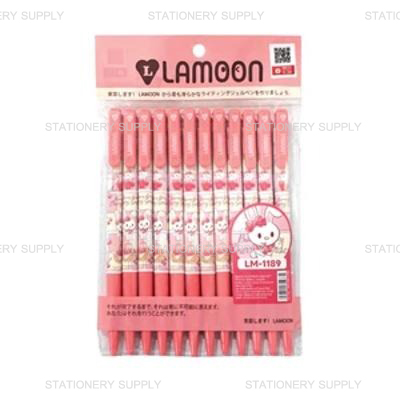 Lamoon ปากกาลูกลื่น สีแดง 0.38 LM-1189 (แพ็ค12ด้าม)