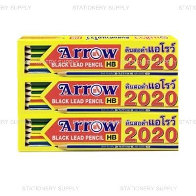 Arrow ดินสอเหลี่ยม HB No.AR-2020 (แพ็ค144แท่ง/ลัง30กุรุส)