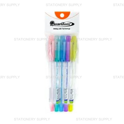 Quantum ปากกาลูกลื่น Bloomy 0.7 หมึกน้ำเงิน (5ด้ามx12ถุง)
