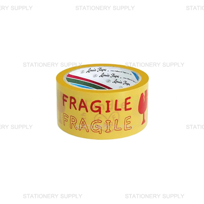 เทปโอพีพี หลุยส์ 2 นิ้ว Fragile 2 นิ้ว เหลือง/แดง