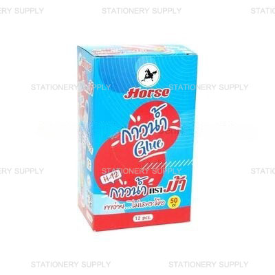 กาวน้ำ ม้า No.H-12 หัวฟองน้ำ 50 ซีซี.