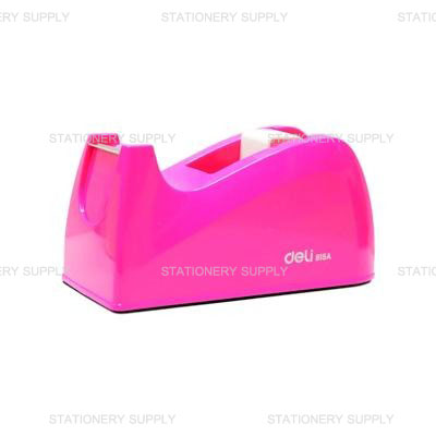 (F_DE) Deli แท่นตัดเทป แกน 1 นิ้ว สีชมพู No.815A