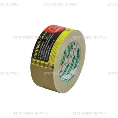 Kikusui เทปผ้า 2 นิ้ว x 25 หลา สีกากี (แพ็ค1ม้วน)