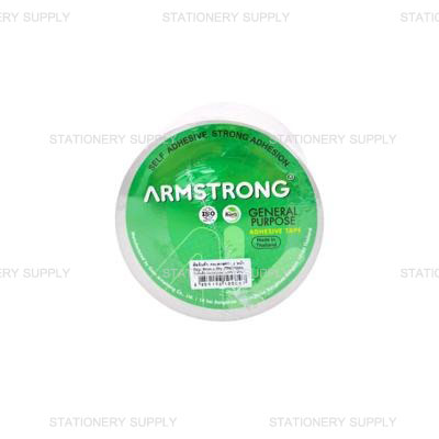 Armstrong เทปเยื่อกาว 2 หน้า 6 มม.x 20 หลา-1/4 นิ้ว (แพ็ค12ม้วน)