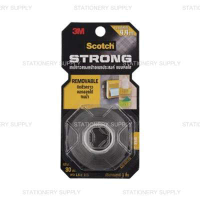Scotch 3M เทปกาว 2 หน้า เจลใส 30 มม x 1.5 ม.(แพ็ค1ม้วน)